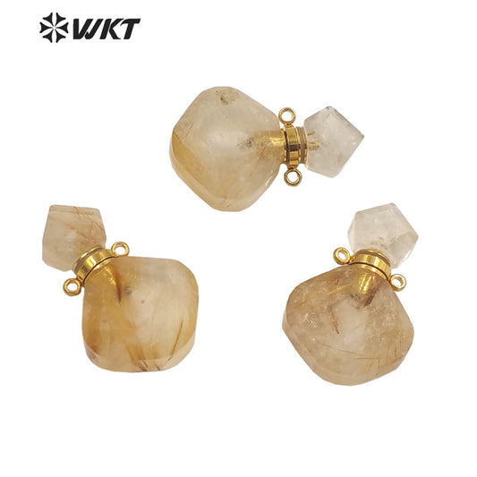 WT-P1724 2021 Dignity and Fashion Yellow Citrine Jewelry for Beautiful Lady Fine Jewelry Pendant for Anniversary Party Gift