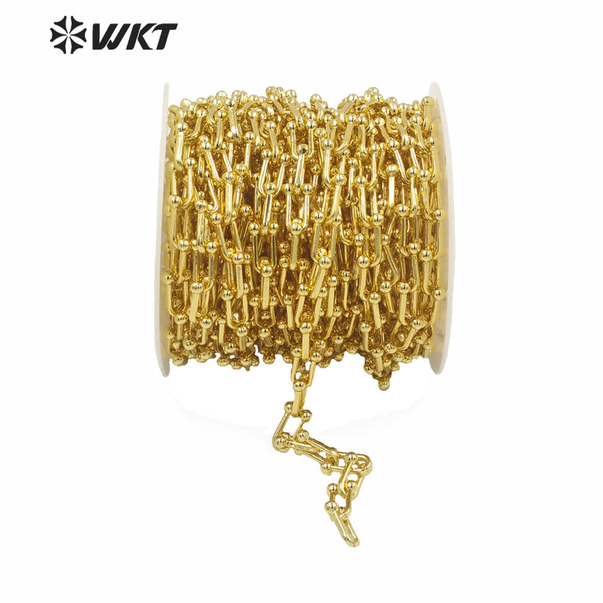 WT-BC148 WKT New Hot U Shape Resist Tarnishable Metal U Chain Women Hand Make Jewelry Findings Chain As Bracelet Necklace
