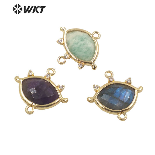 WT-MP226 Exquisite Classic Gold Bezel Chic Image Pendant Handmade Natural Gorgeous Women Jewelry Fashion Stone Pendant