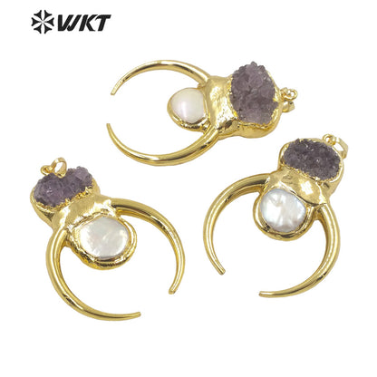 WT-P1721 2021 Fashion Amethyst Jewelry Pendant Beautiful Fine Jewelry Pendant As a Gift for Women so Fantastic for Party