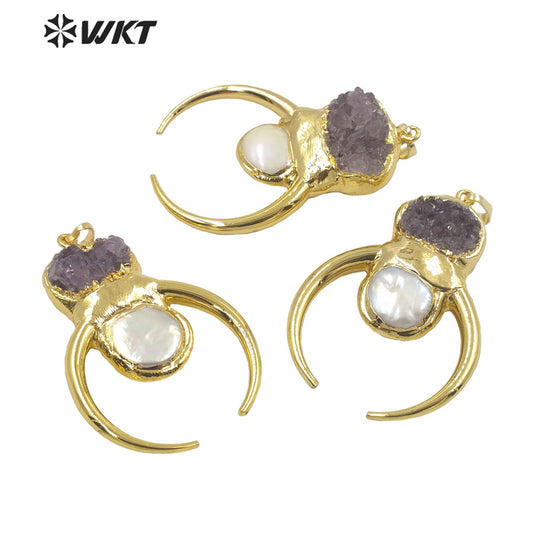 WT-P1721 2021 Fashion Amethyst Jewelry Pendant Beautiful Fine Jewelry Pendant As a Gift for Women so Fantastic for Party
