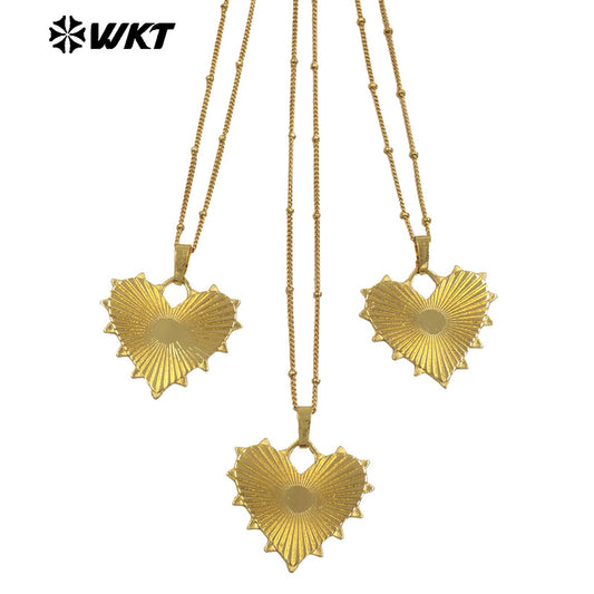 WT-N1481 Wholesale Fashion 18K Gold Plated Lovely Metal Charms Necklace Women Jewelry Match