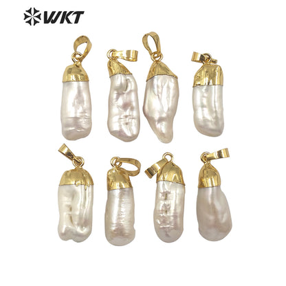 WT-JP175 Wholesale Fashion Natural Baroque Pearl Pendant Irregular Shape Pearl Pendant Women Charm New Jewelry Pendant