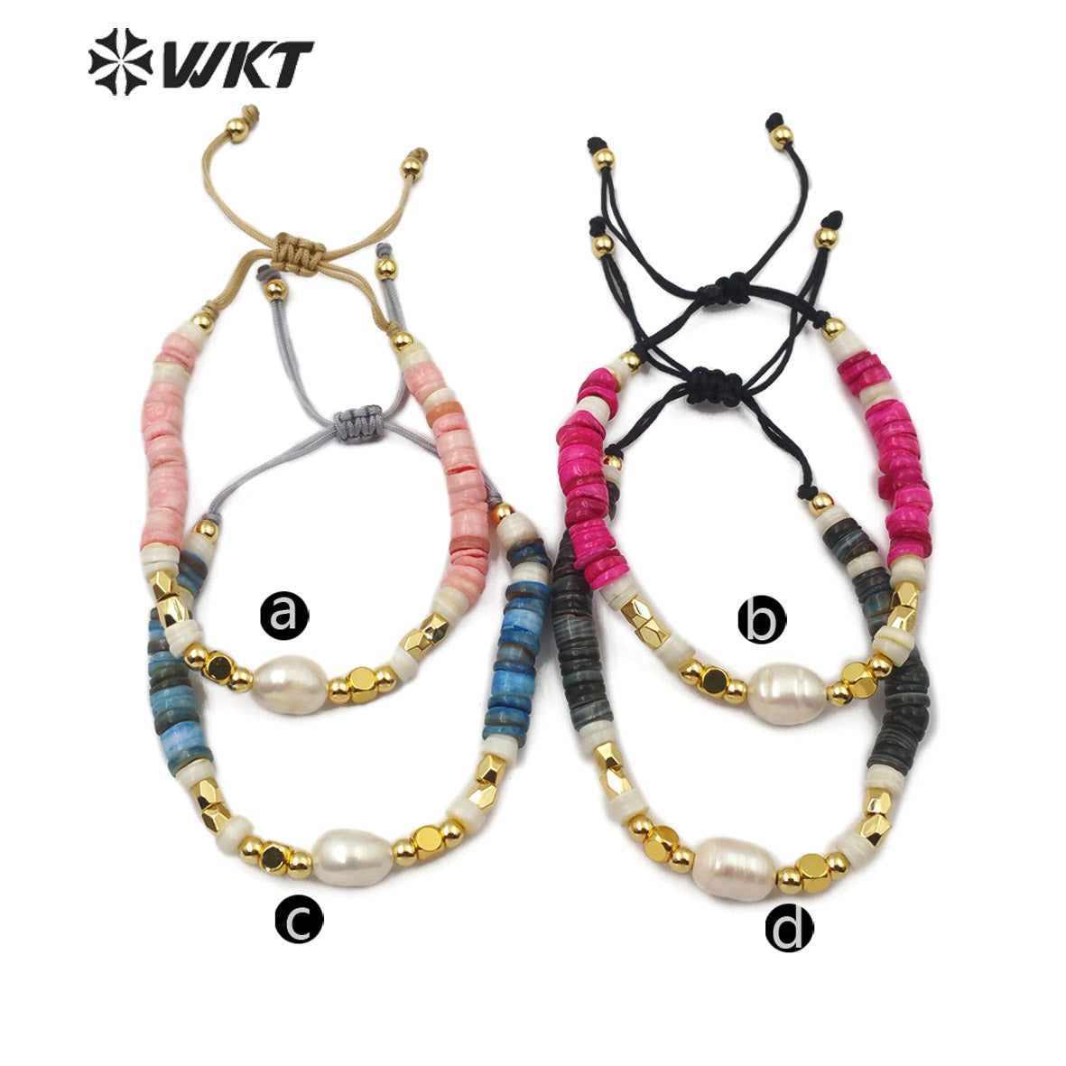 WT-B496 Wholesale Pearl Beads Flexible Bracelet New Arrival Fashion Natural Pearl Bracelet Women Charm Bracelet