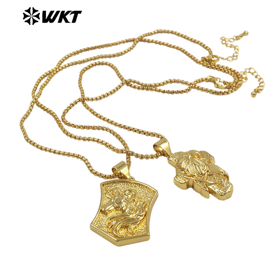 WT-JFN34 Wholesale Women Pendant Necklace in Unique Style with 18K Gold Plated Vintage Style as Party Jewelry Gift