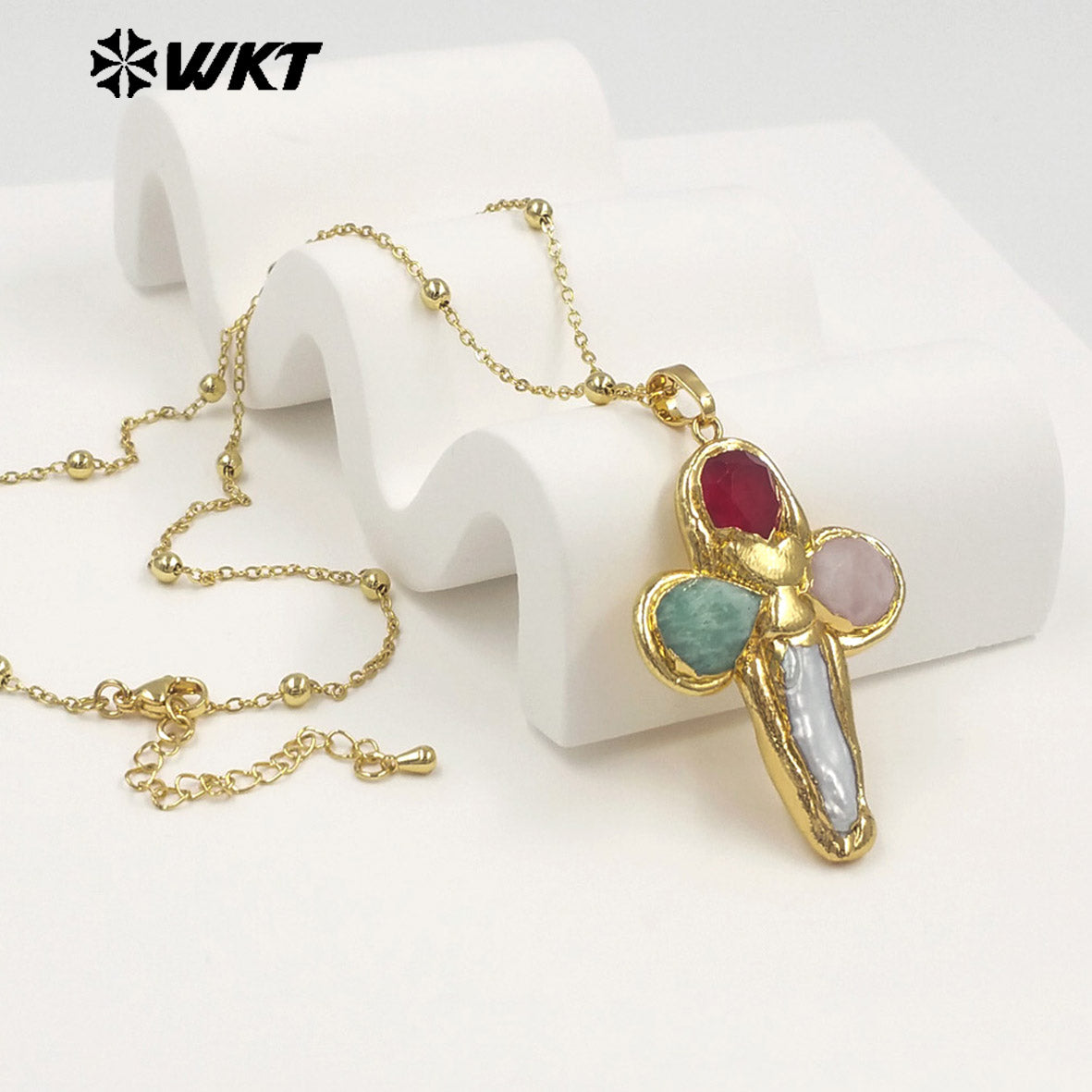 WT-JN284 Lastely Populared Design Necklace With 18k Gold Plated for Women Precious Birthday Gifts