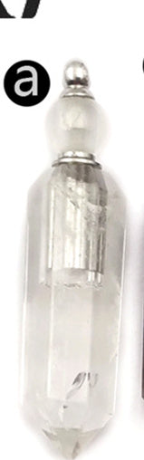 WT-P1463 Fashion Stone Perfume Bottle Pendant Natural Amethyst Lapis Rose Quartz Blue Agate Pendant Stainless Steel Accessory