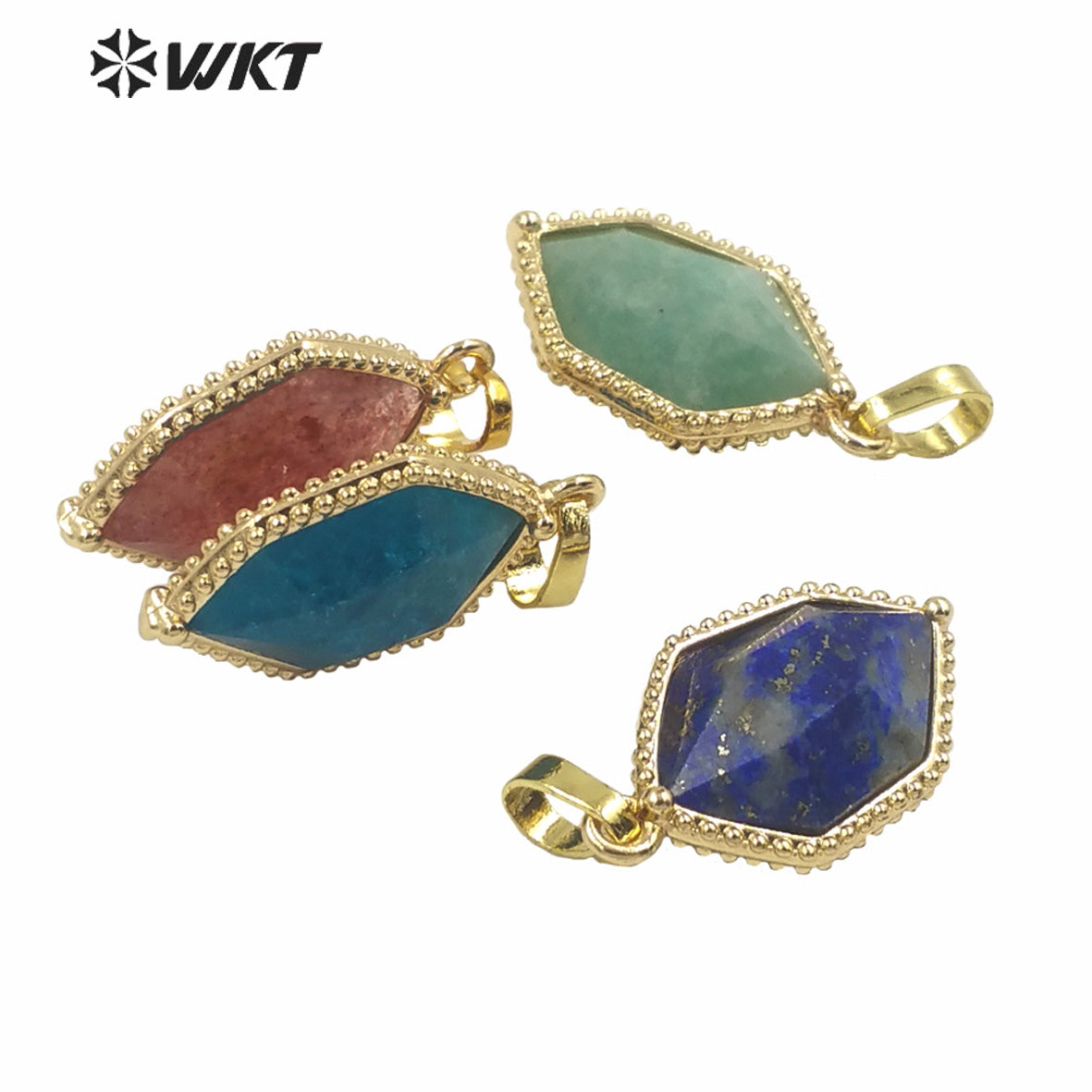 WT-P1938 Wholesale Hot Sale Fashion Design Natural Gemstone High Quality for Necklace Round Shaped Pendant