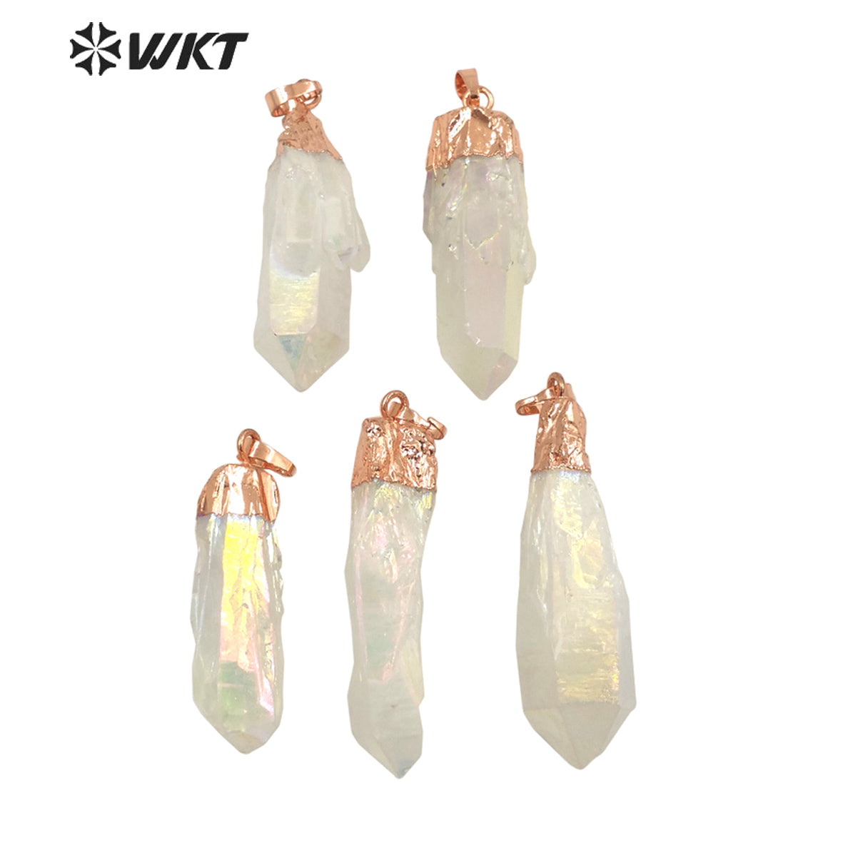 WT-P1737 Best and Fashion Aura Crystal Quartz Stone Beautiful Lady Fine Jewelry Pendant for Lady Shine and Moving for Gift