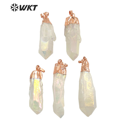 WT-P1737 Best and Fashion Aura Crystal Quartz Stone Beautiful Lady Fine Jewelry Pendant for Lady Shine and Moving for Gift