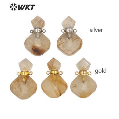 WT-P1724 2021 Dignity and Fashion Yellow Citrine Jewelry for Beautiful Lady Fine Jewelry Pendant for Anniversary Party Gift