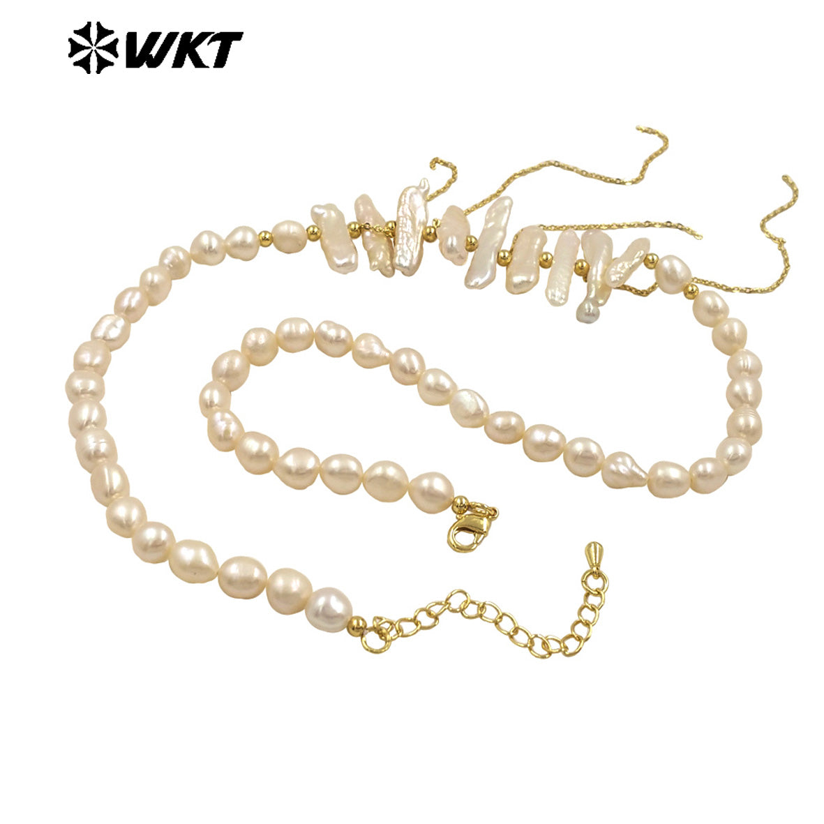 WT-JN278 Amazing Gorgeous Europe Hot Styles Natural Freshwater Pearl Necklace for Women Choker Design