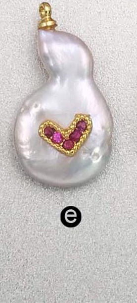 MP133 Hot Sale Jewelry Tiny Star Pendant Pearl With CZ Micro Pave Lady Fashion Irregular Shape Jewelry Freshwater Pearl Pendant