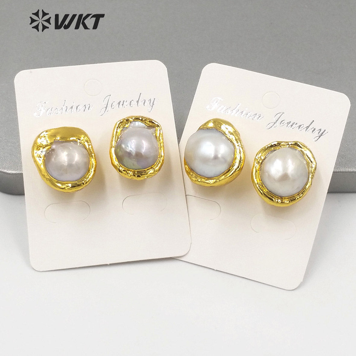 WT-MPE066 WKT 2022 Fashion Style and FreshWater Baroque Pearl Fine Earring for Wedding Party Jewelry Gift Earrings Pearl Studs