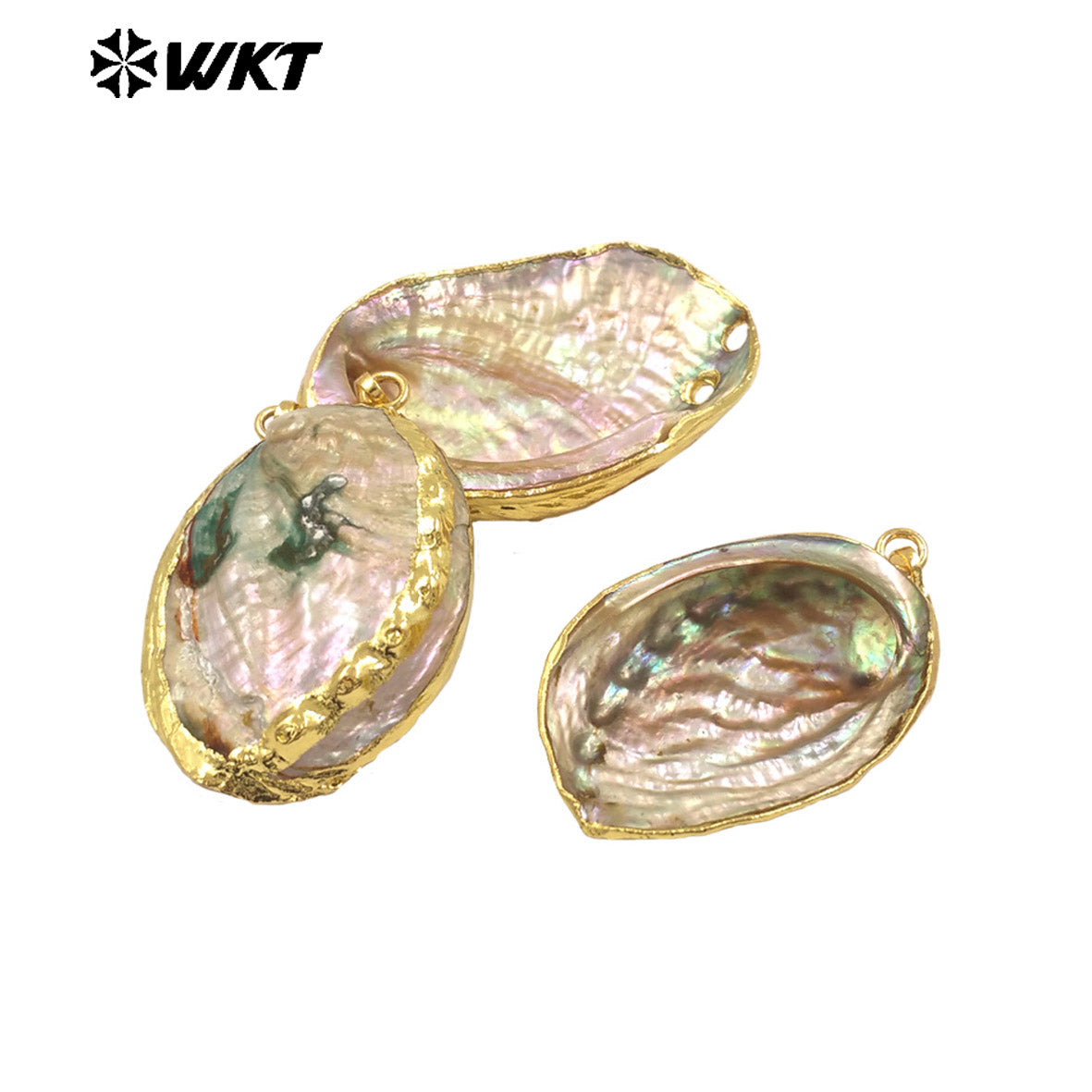 WT-JP393 Brand New Product Exquisite Fashion 18K Gold Plated Abalone Shell Dazzling Pendant Unisex Jewelry for Anniversary Gift