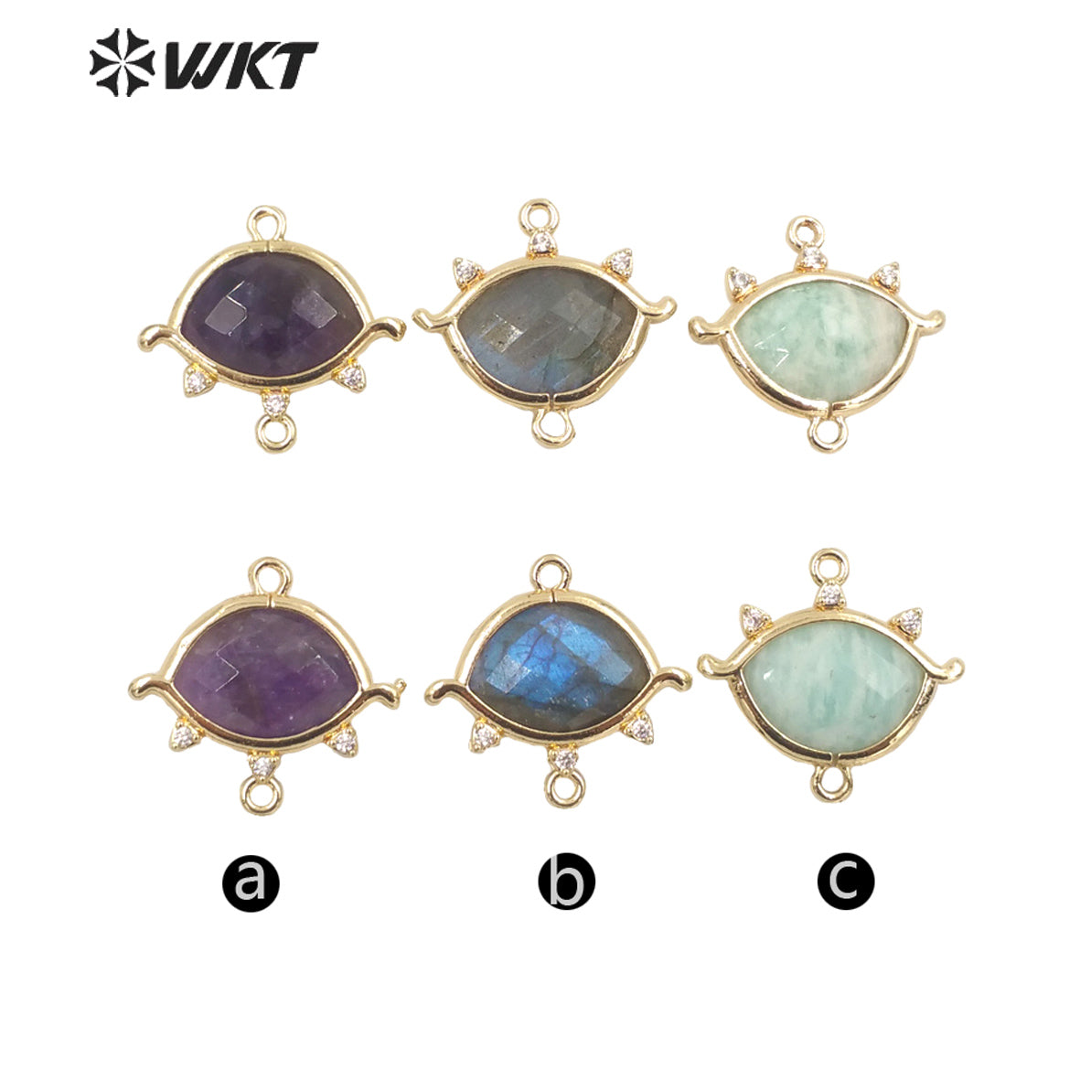 WT-MP226 Exquisite Classic Gold Bezel Chic Image Pendant Handmade Natural Gorgeous Women Jewelry Fashion Stone Pendant