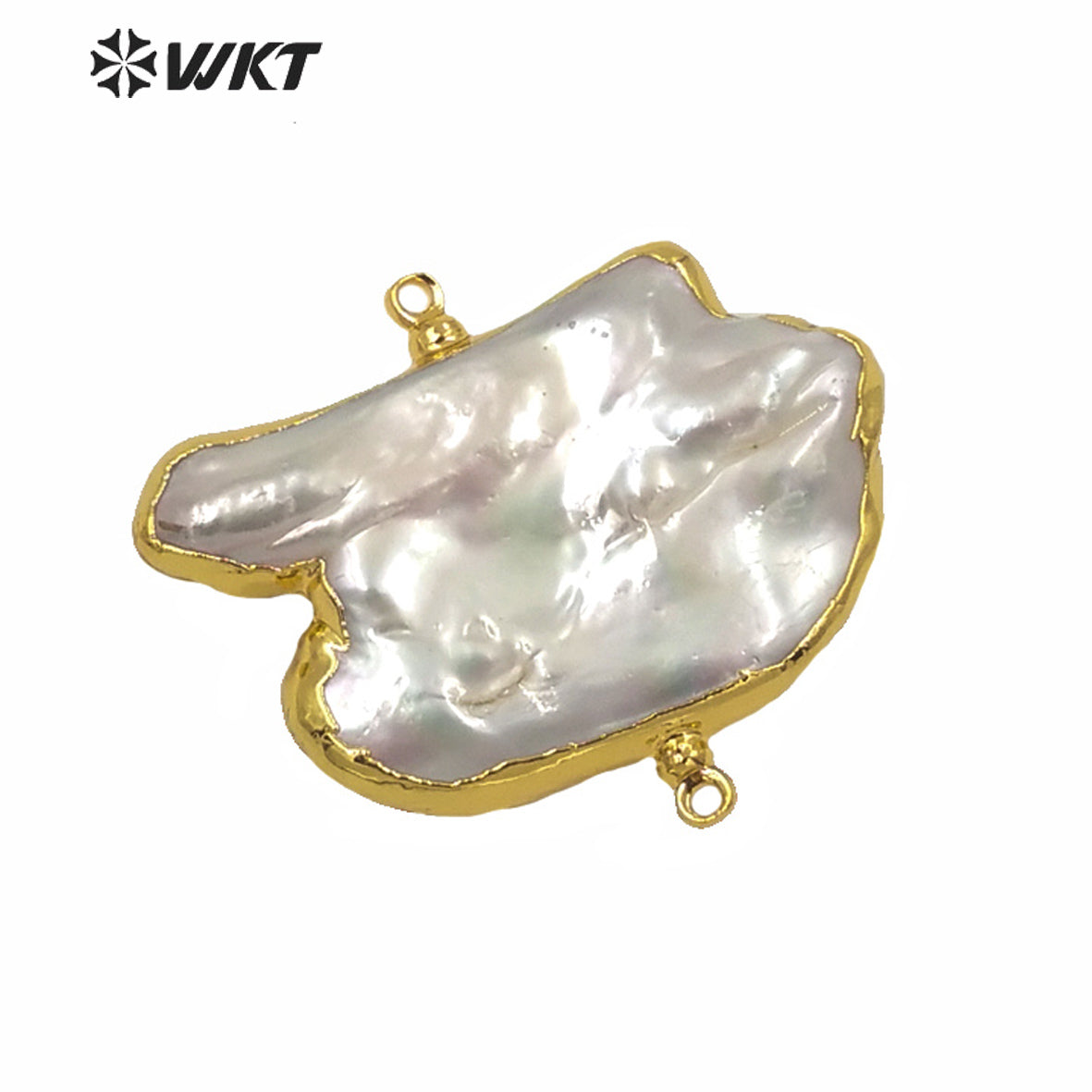 WT-JP240 Most Populared Natural Freshwater Pearl Pendant Fashion Jewelry Making Connectors Irregular Pearl Pendants