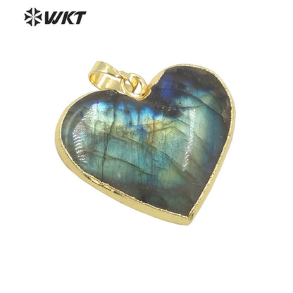 WT-P1726 2021 Fashion Jewelry Labradorite Stone Pendant Dignity and Fine Jewelry Pendant As a Gift for a Wonderful Party