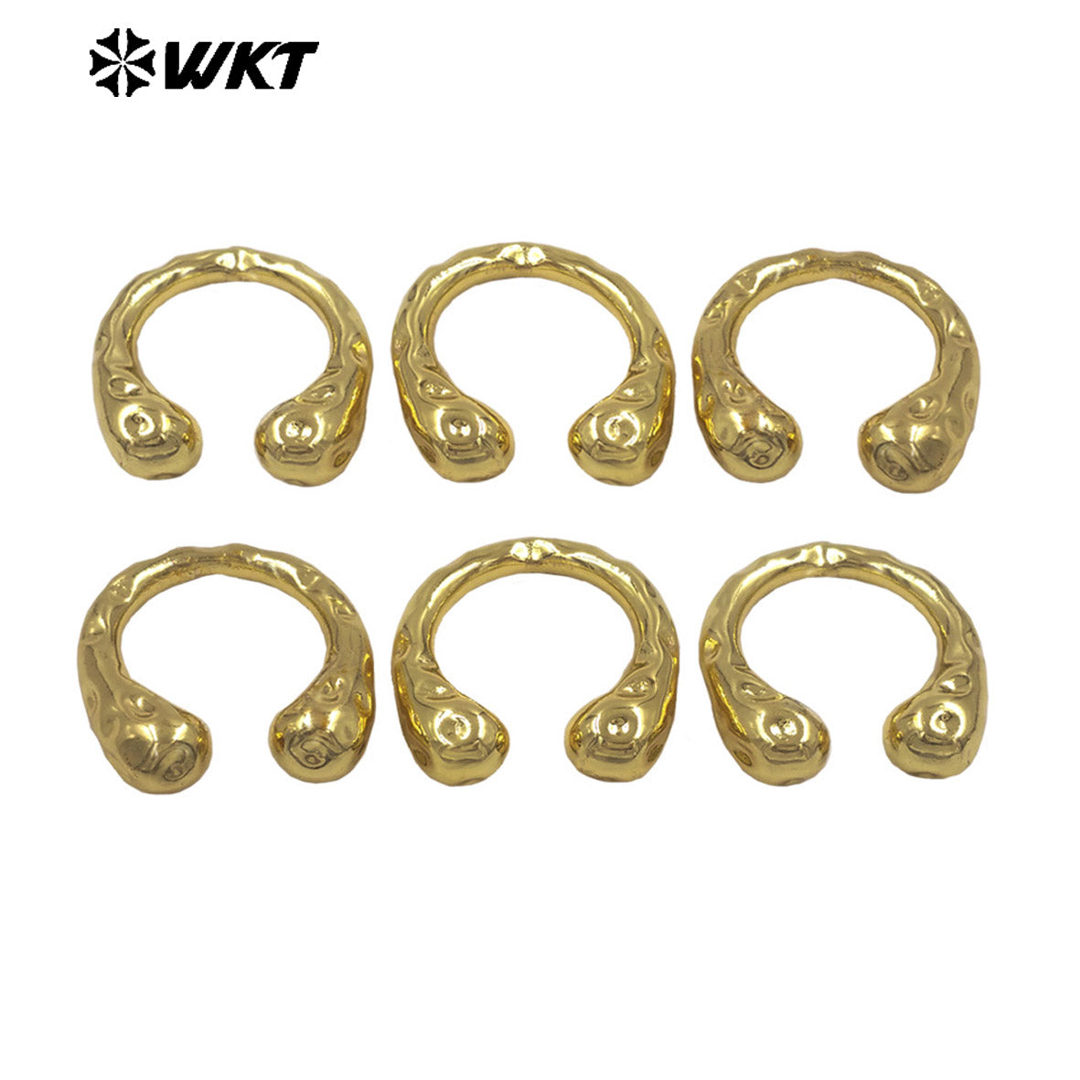 WT-R594 Good Quality Trendy Design Metal Yellow Brass Gold Electroplated Adjustable Women Ring For Simple Jewelry Matching
