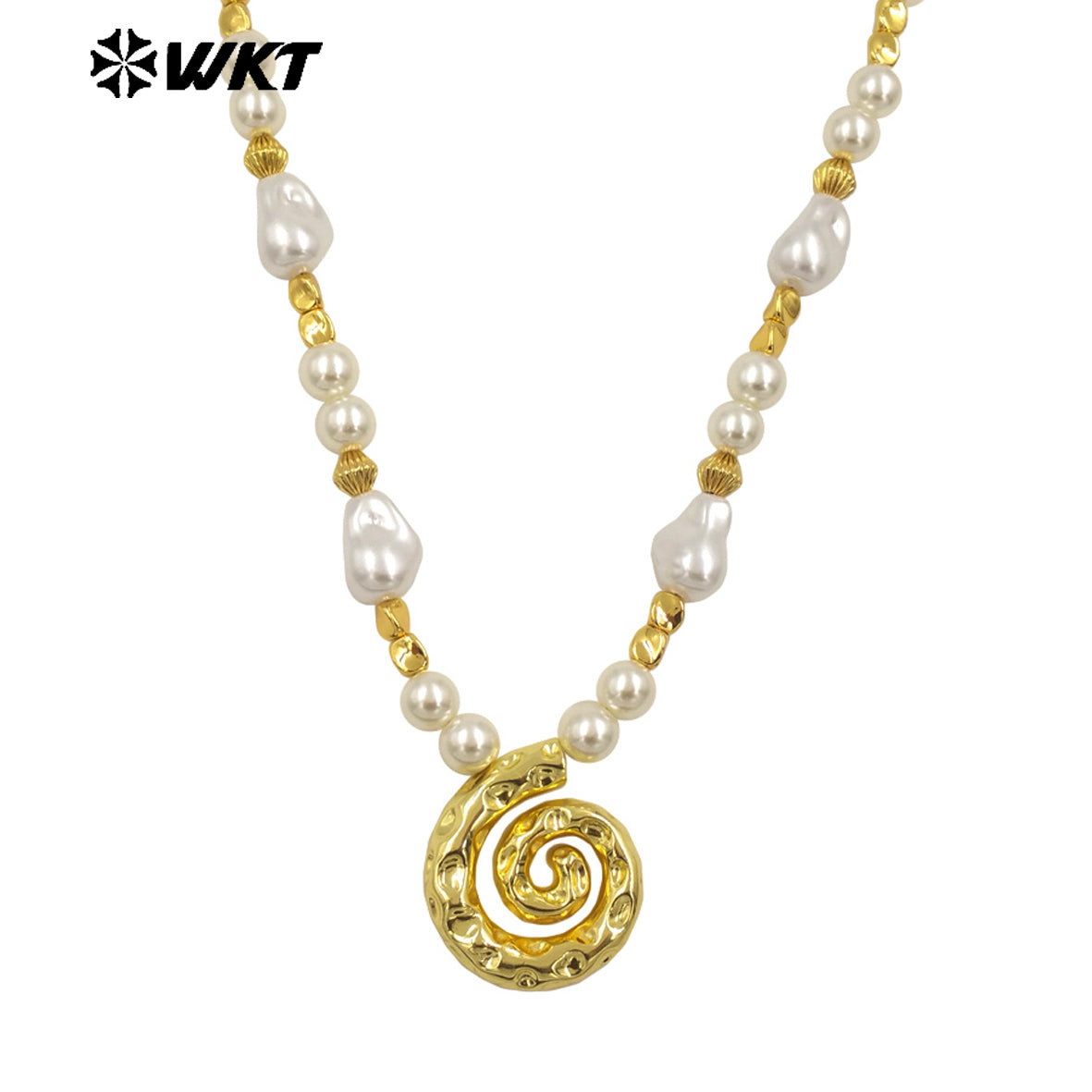 WT-JN289 New Arrivals Artificial Pearl Round Beads Irregular Beads Mosquito-Repellent Incense Shape Delicate Women Necklace