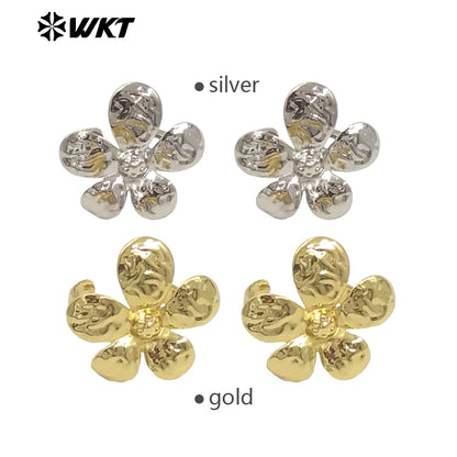 WT-R551 New Arrivals High Quality Unique Fashion Adjustable 18K Gold Plated Full Flower Ring for Lovely Woman As Birthday Gift
