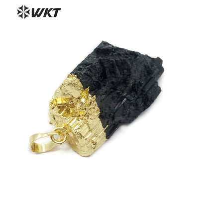 WT-P260 Newest!! Natural Black Tourmaline Pendants, Natural Energy Stone Pendants