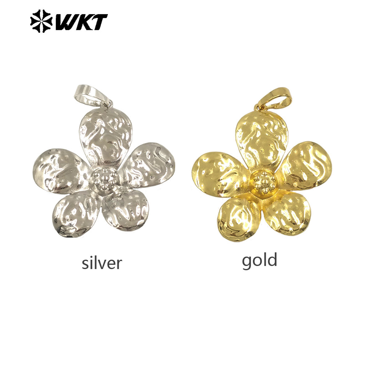 WT-N1478 Wholesale New Products Natural Yellow Brass Beautiful Delicate Flower Necklace for Women As Versatile Daily Decoration
