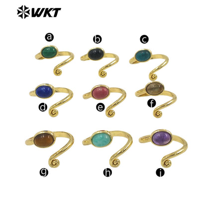 WT-R534 Wholesale Amazing New Fashion Trendy Tiny Stone Ring For Women Daily Wearing In Open Size