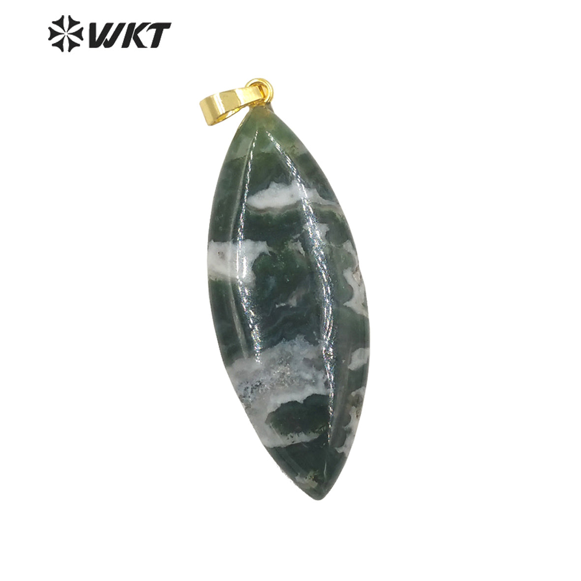 WT-P1946 Wholesale Fashion Handmade Carved Natural Stone Made for Lady Necklace Design Natural Gemstone Necklace