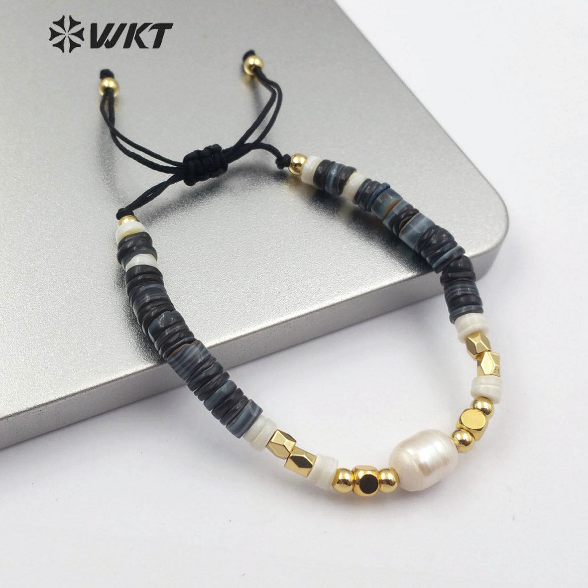 WT-B496 Wholesale Pearl Beads Flexible Bracelet New Arrival Fashion Natural Pearl Bracelet Women Charm Bracelet