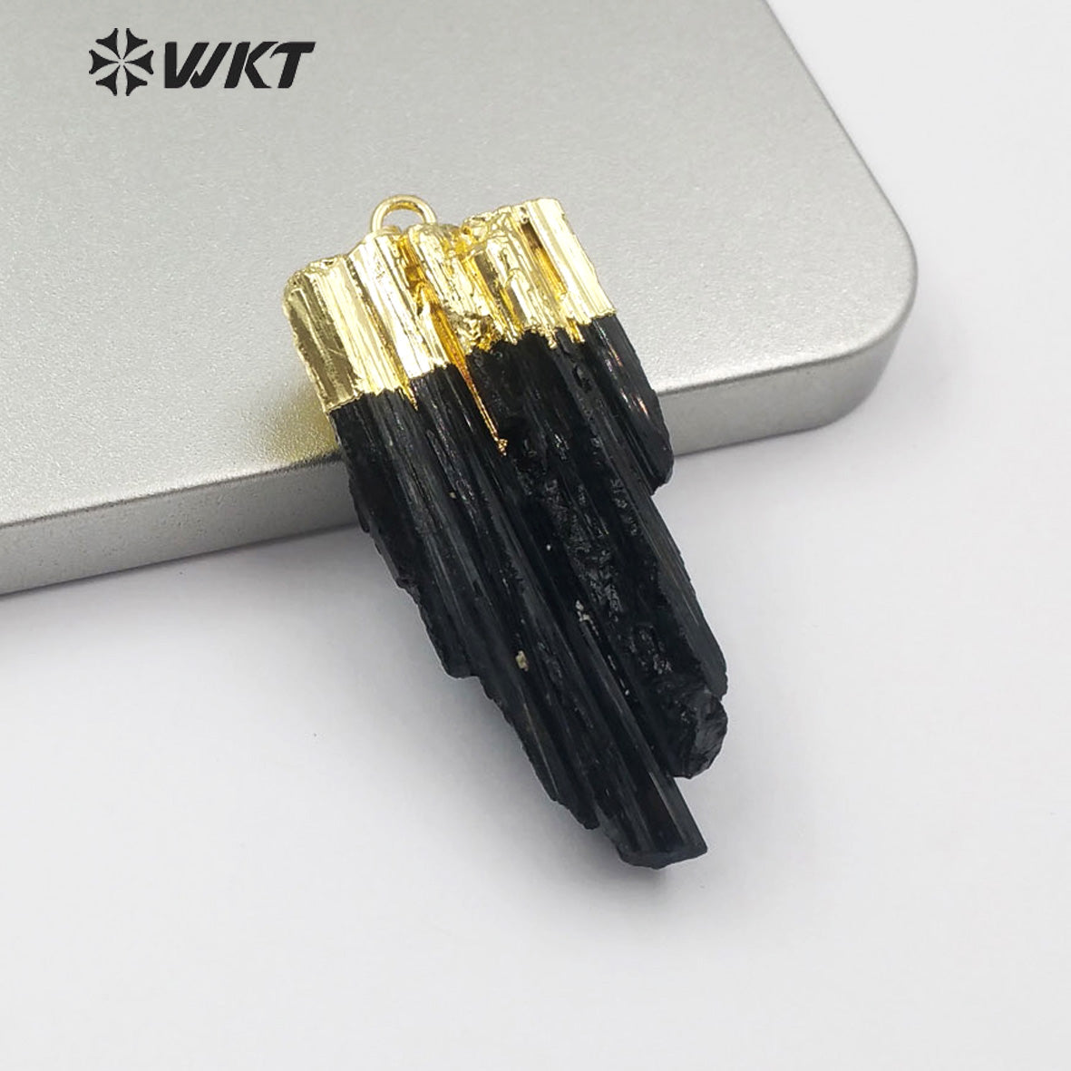 WT-P260 Newest!! Natural Black Tourmaline Pendants, Natural Energy Stone Pendants