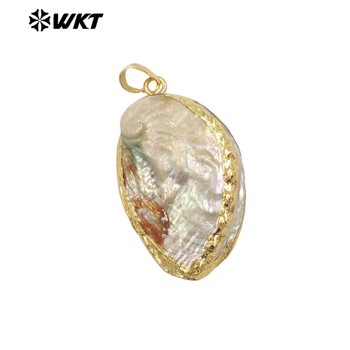 WT-JP393 Brand New Product Exquisite Fashion 18K Gold Plated Abalone Shell Dazzling Pendant Unisex Jewelry for Anniversary Gift