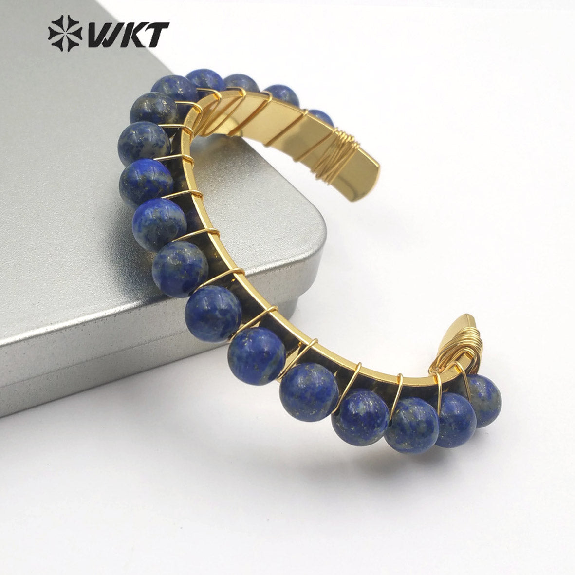 WT-B479 Wholesale Jewellery Lady Gold Bangles Natural Stone Bangles Choice of Various Styles Gift Priority