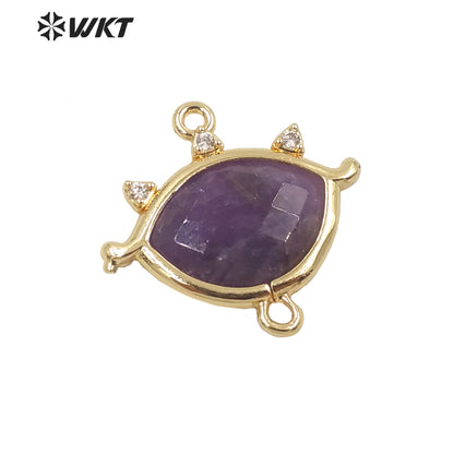 WT-MP226 Exquisite Classic Gold Bezel Chic Image Pendant Handmade Natural Gorgeous Women Jewelry Fashion Stone Pendant