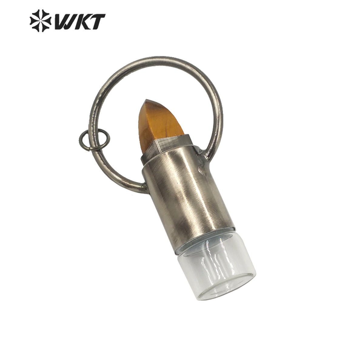 WT-P1665 Wholesale Antique Black Natural Stone Perfume Bottle As Necklace Pendant Amazing Secret Color Stone Bottle Pendant