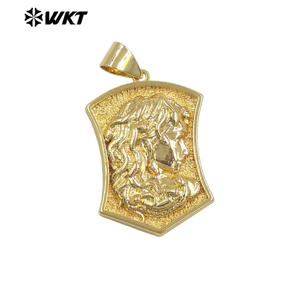 JFE145 Amazing Yellow Brass Gold Plated People Pendant Four Unique Designs Single Hoop For Fashion Jewelry Accessories Making