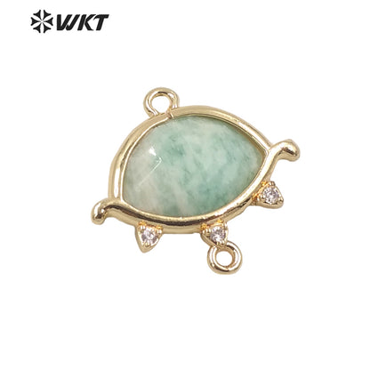 WT-MP226 Exquisite Classic Gold Bezel Chic Image Pendant Handmade Natural Gorgeous Women Jewelry Fashion Stone Pendant