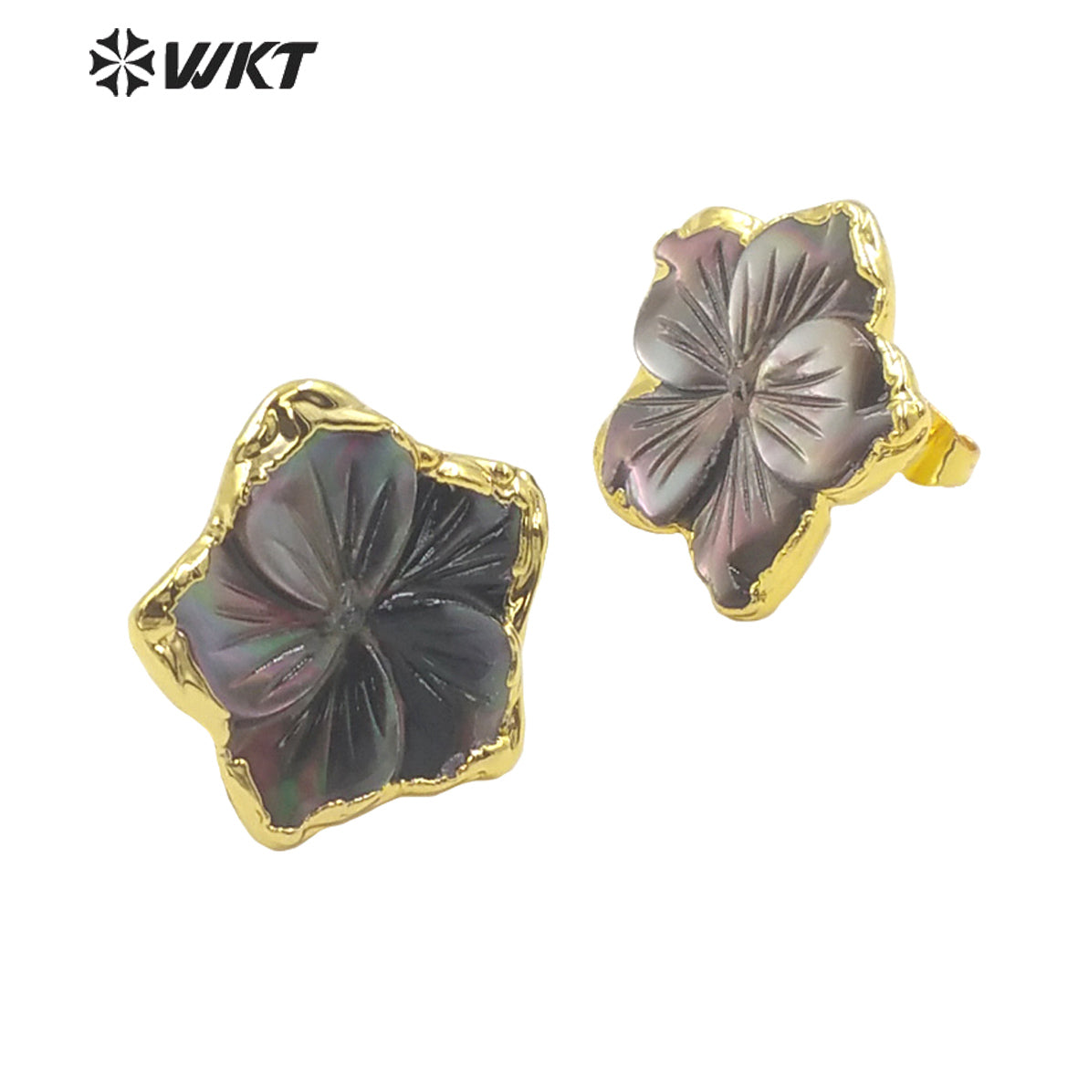 WT-MPE064 Fashion Jewelry Beautiful Flower Type Shell Stone so Sweet Earrings Fine Jewelry As a Gift for Girl and for Party