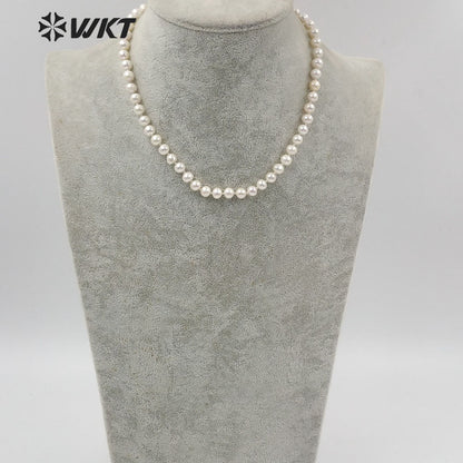 WT-JN112 Elegant Lady Jewelry Natural Pearl Beads Necklace 14" Pearl Necklace Fashion Charm Jewelry Pearl Beads Necklace