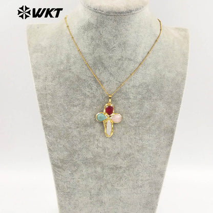 WT-JN284 Lastely Populared Design Necklace With 18k Gold Plated for Women Precious Birthday Gifts