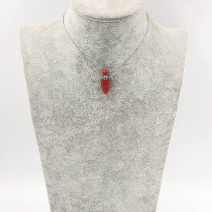 WT-N1370 Attractive Necklace Perfume Bottle Pendant Colorful Stone Pendant Necklace Women Jewelry Natural Stone Necklace