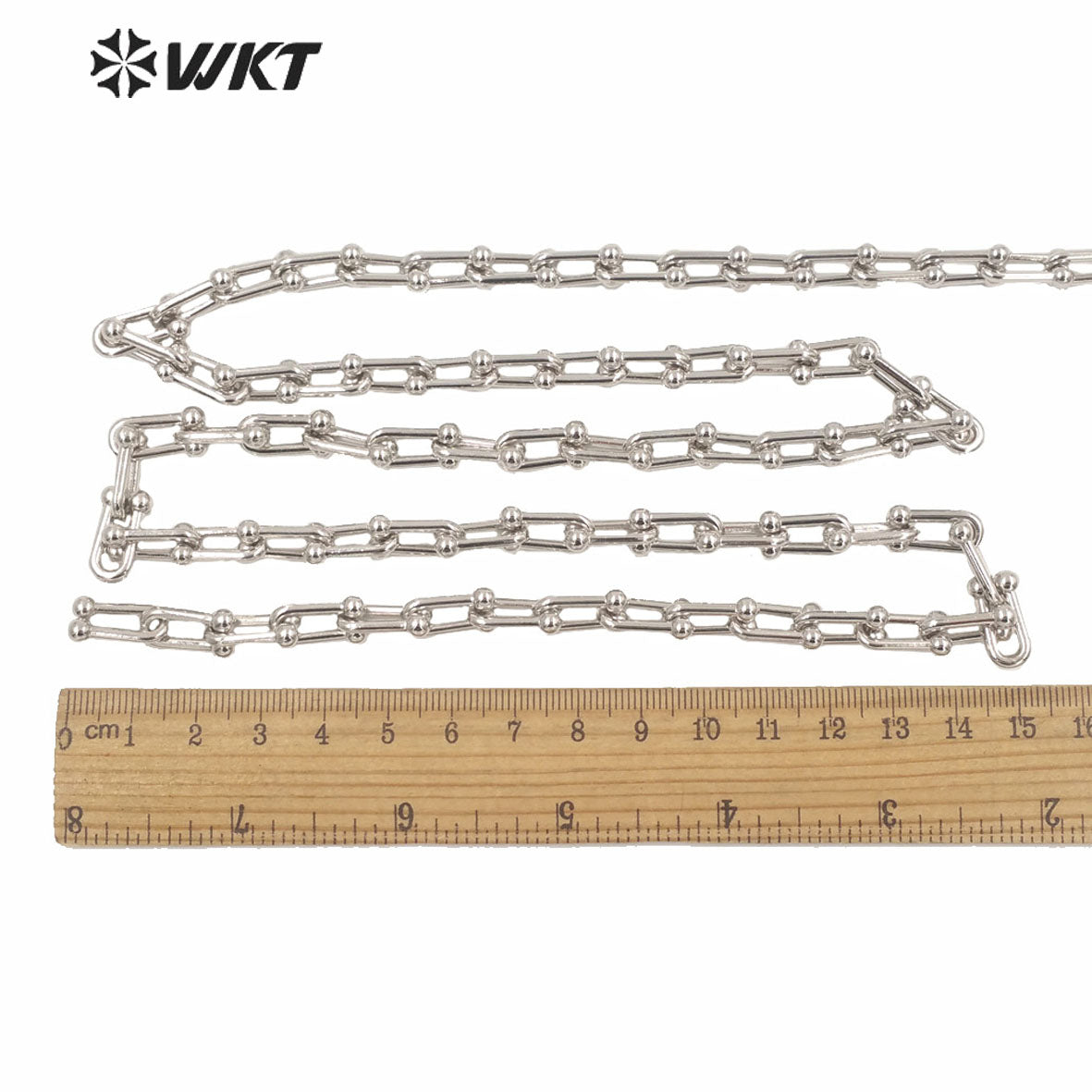 WT-BC148 WKT New Hot U Shape Resist Tarnishable Metal U Chain Women Hand Make Jewelry Findings Chain As Bracelet Necklace