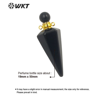 WT-P1842 Destinctive Big Healing Spirit Point Stone Pendant Precious Gemstone Made Bullet Point Pendants for Necklace