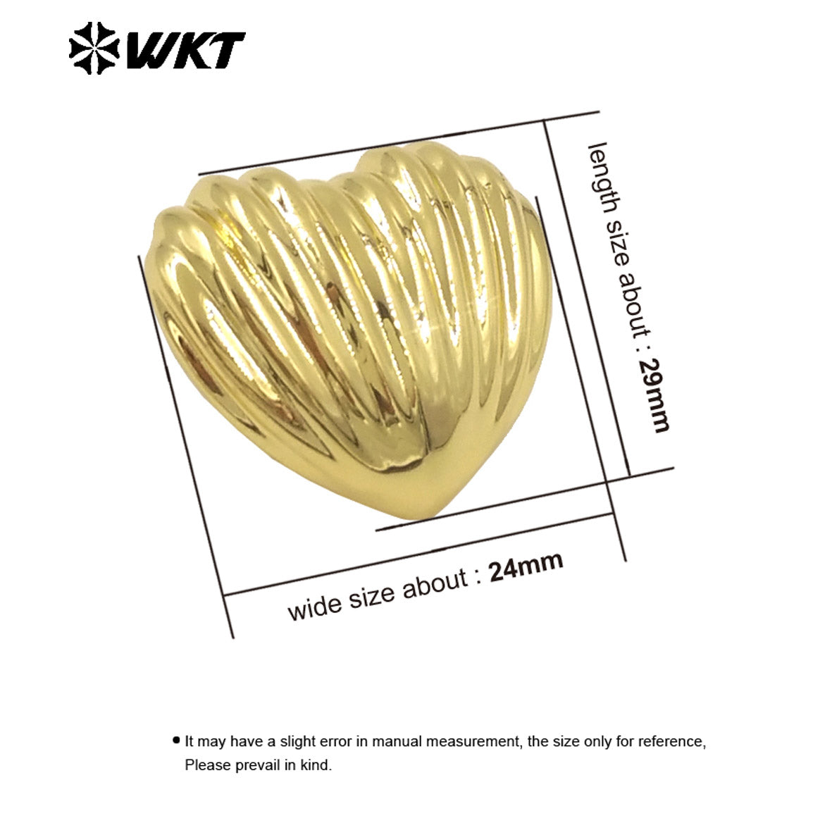 WT-E771 Wholesale Beautiful and Delicate Natural Yellow Brass Heart-Shaped Shell Earrings for Girls As Daily Decorative Jewelry