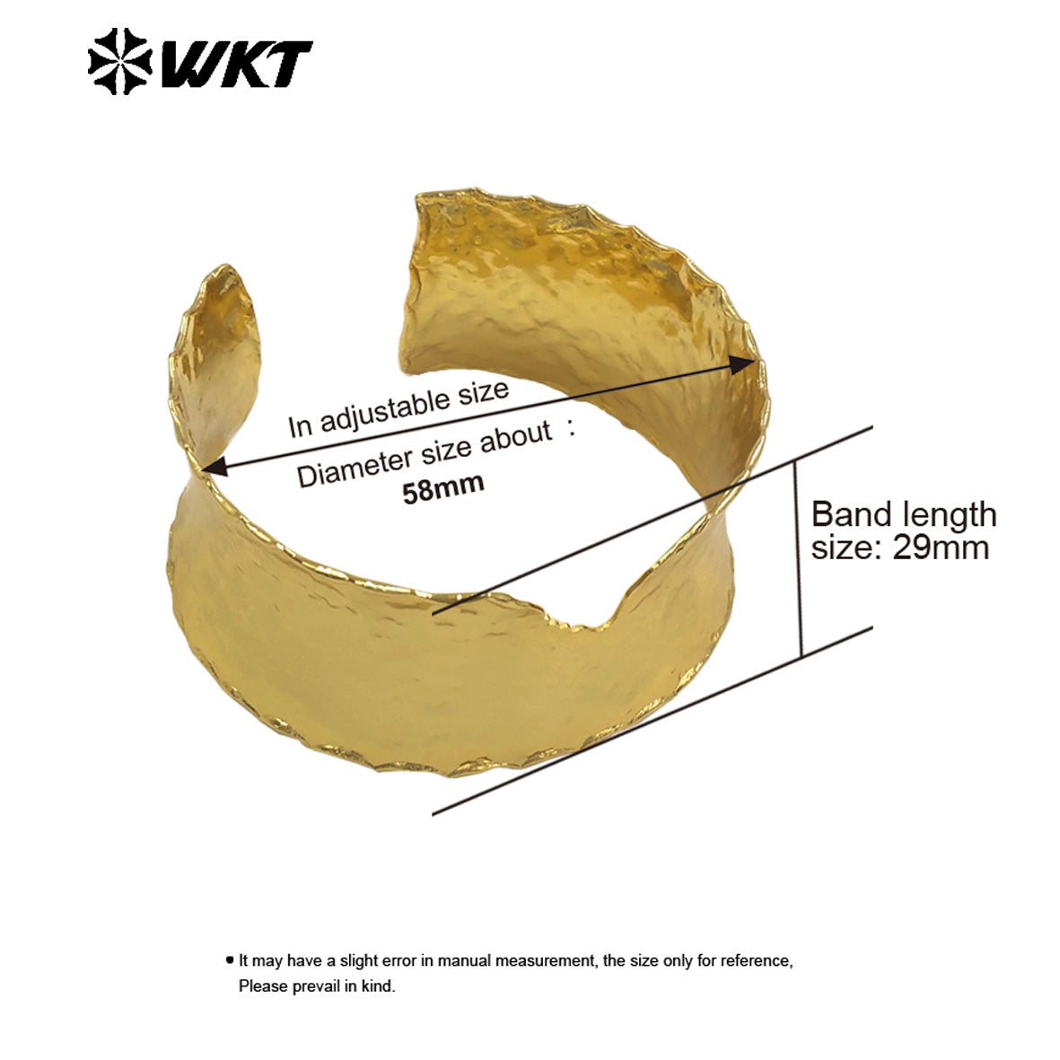 WT-JF376 Simple V Shape Gear Design 18K Gold Electroplated Metal Yellow Brass Adjustable Bangles For Lady Trendy Matching
