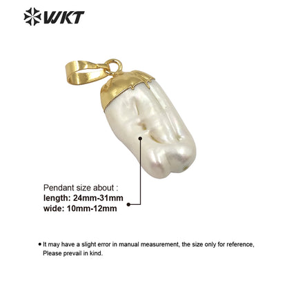 WT-JP175 Wholesale Fashion Natural Baroque Pearl Pendant Irregular Shape Pearl Pendant Women Charm New Jewelry Pendant