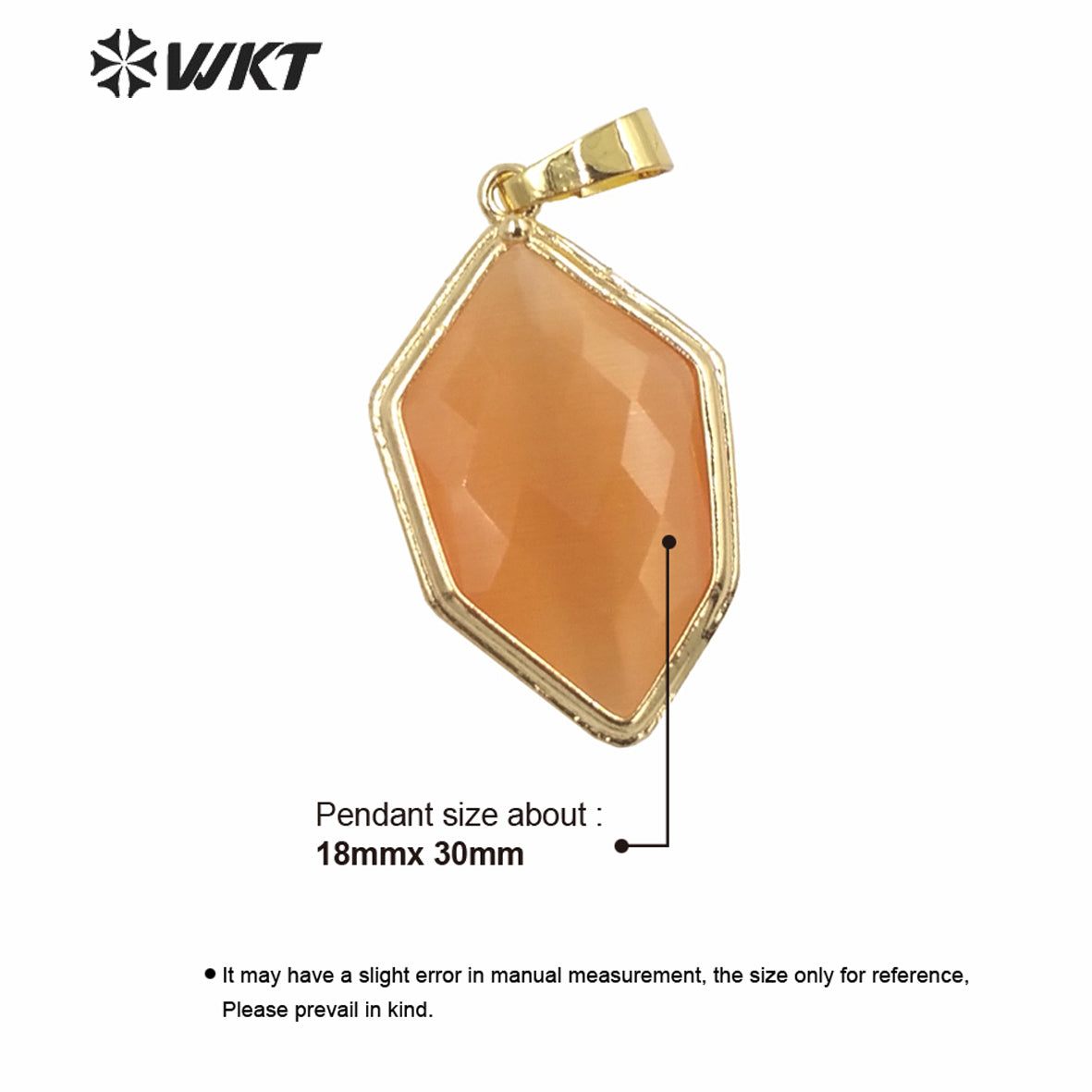 WT-P1937 Wholesale Colorful Cat Eye Stone Natural Hexagon Shaped High Quality for Necklace Round Shaped Pendant