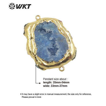 WT-P1722 2021 Fine Jewelry Geode Quartz Pendant Beautiful and Nice Jewelry Pendant As a Gift for Big Party so Luxury