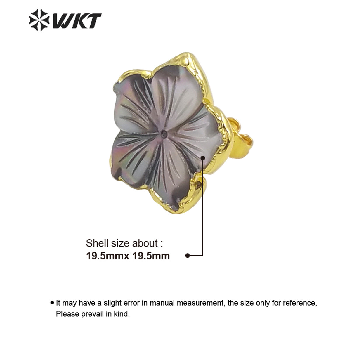 WT-MPE064 Fashion Jewelry Beautiful Flower Type Shell Stone so Sweet Earrings Fine Jewelry As a Gift for Girl and for Party