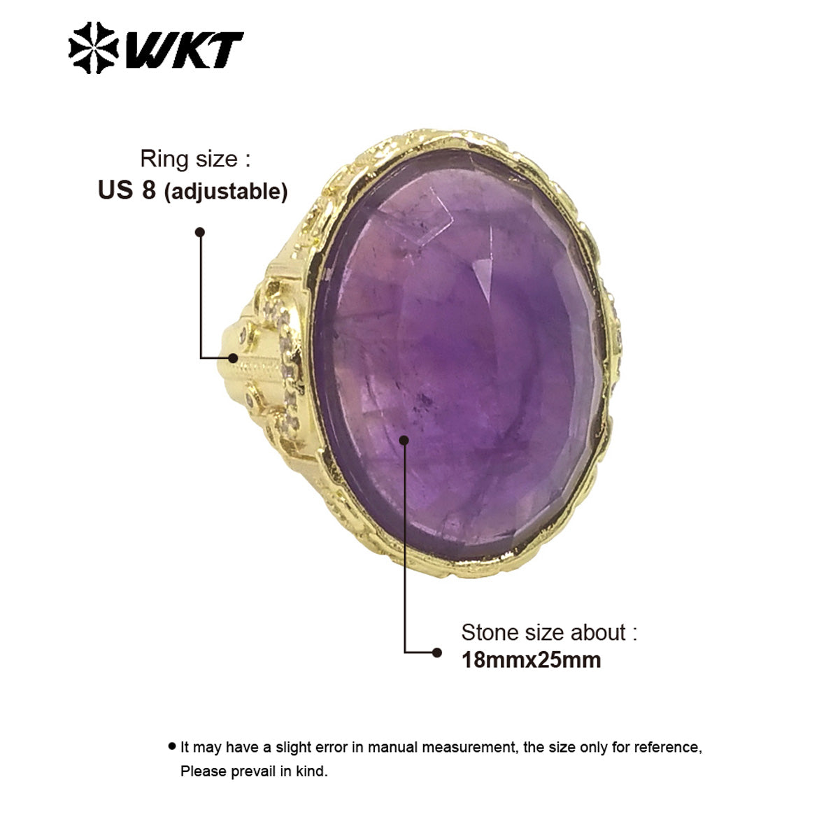 WT-R520 Wholesale Oval Shape Faceted Cabshion Natural Labradorite Stone Anniversary Women Ring in Gold Plated
